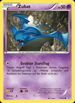 Zubat card in German