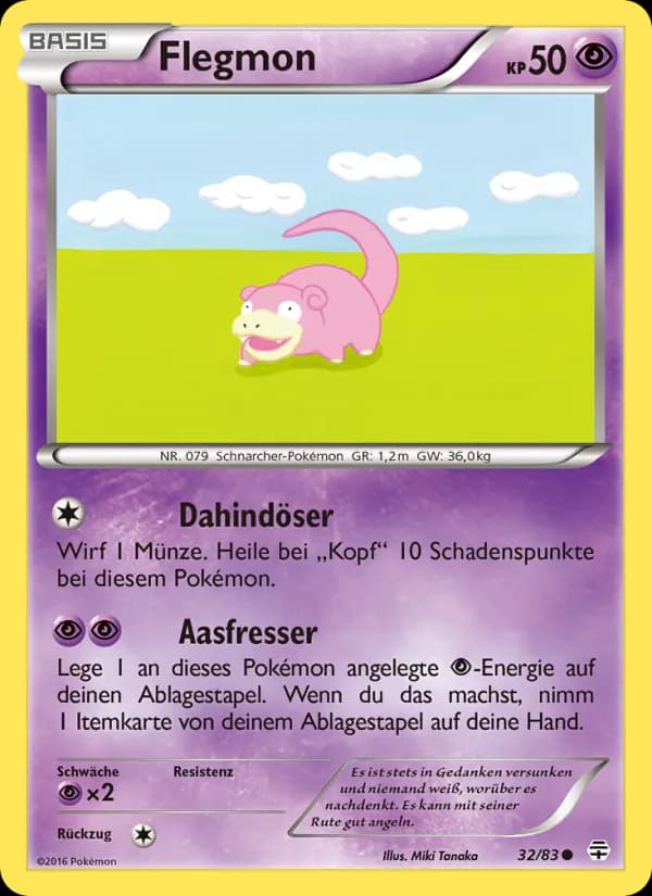 Flegmon card in German