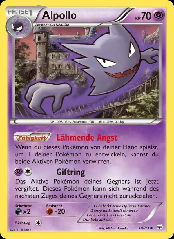 Alpollo card in German