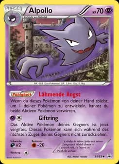 Alpollo card in German