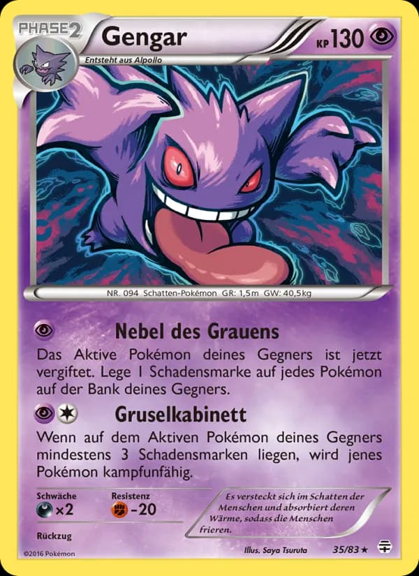 Gengar card in German