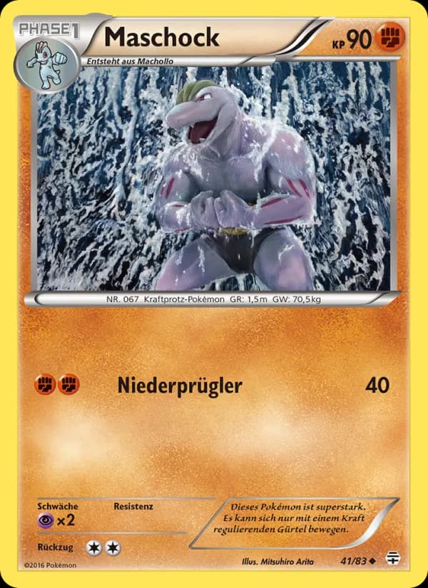 Maschock card in German