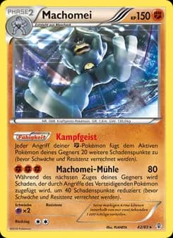 Machomei card in German