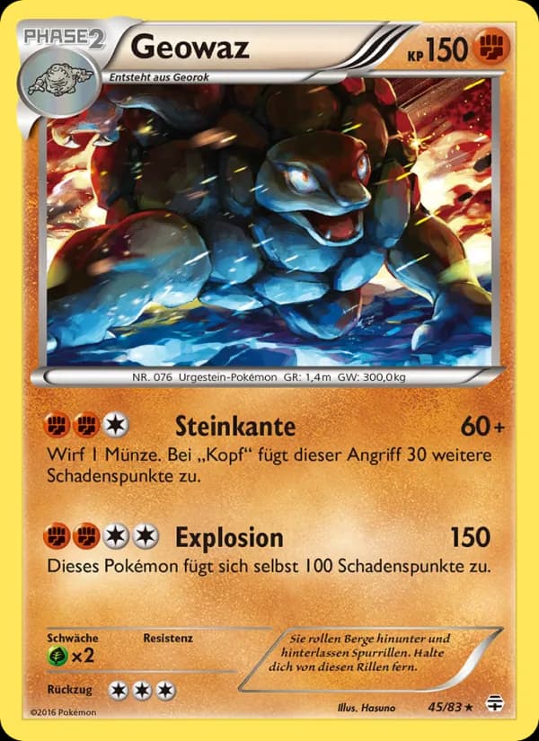 Geowaz card in German