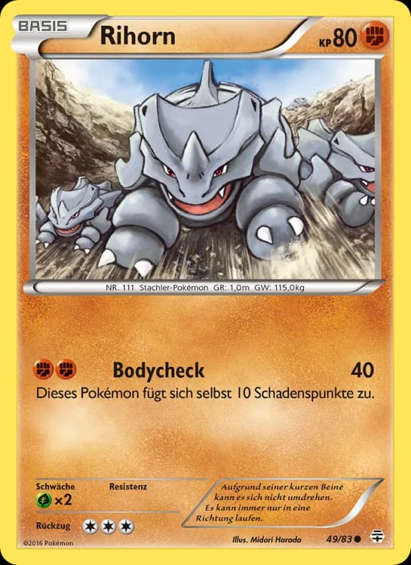 Rihorn card in German