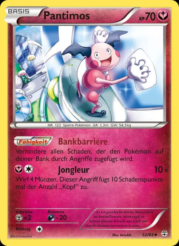 Pantimos card in German