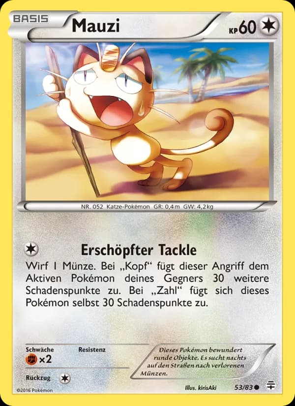 Mauzi card in German