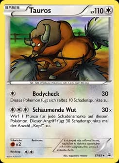 Tauros card in German