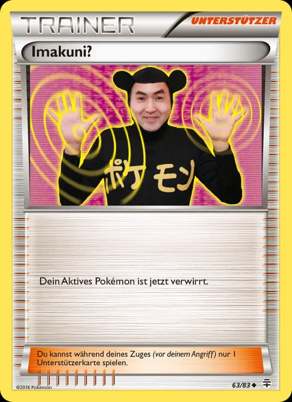 Imakuni? card in German