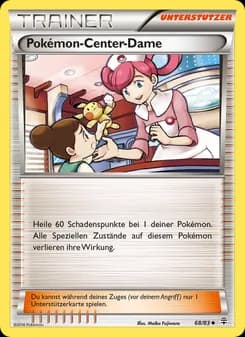 Pokémon-Center-Dame card in German