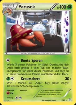Parasek card in German