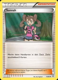 Sannah card in German