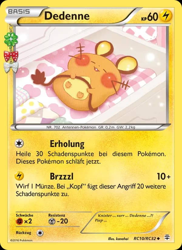 Dedenne card in German