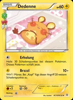 Dedenne card in German