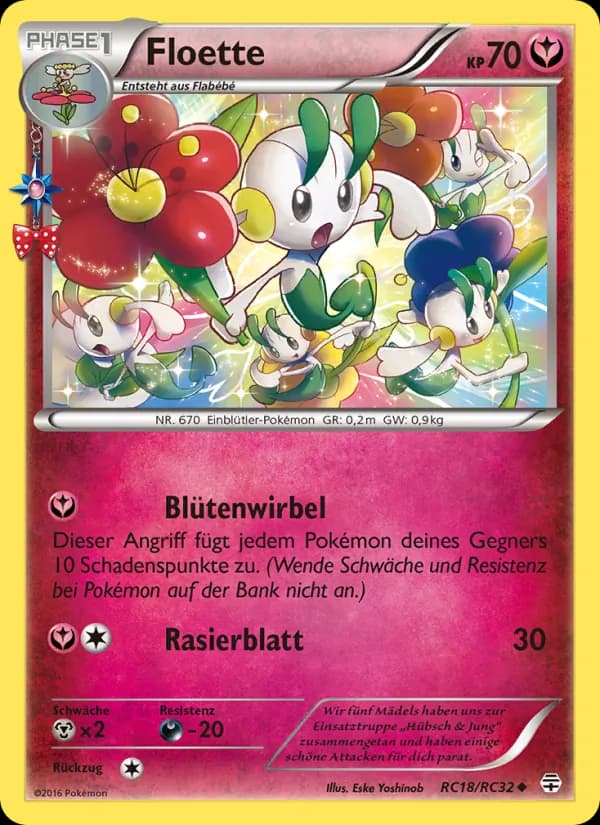 Floette card in German
