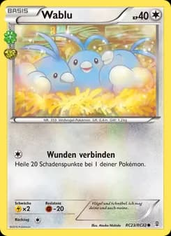 Wablu card in German