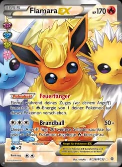 Flamara-EX card in German