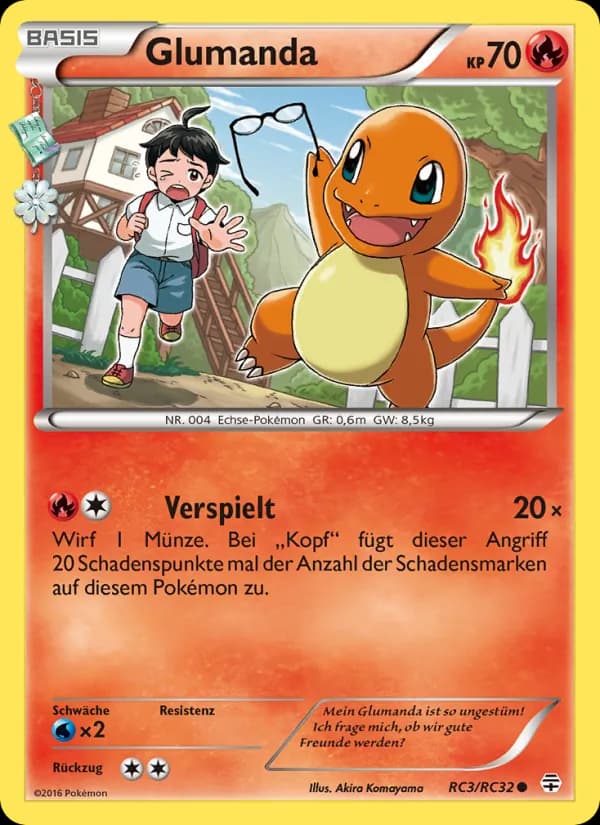 Glumanda card in German