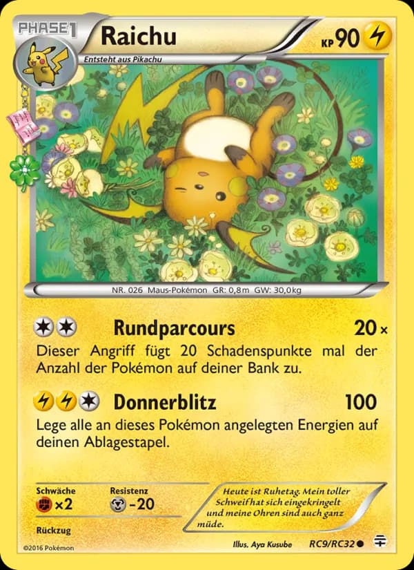 Raichu card in German