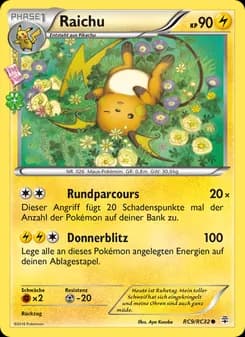 Raichu card in German