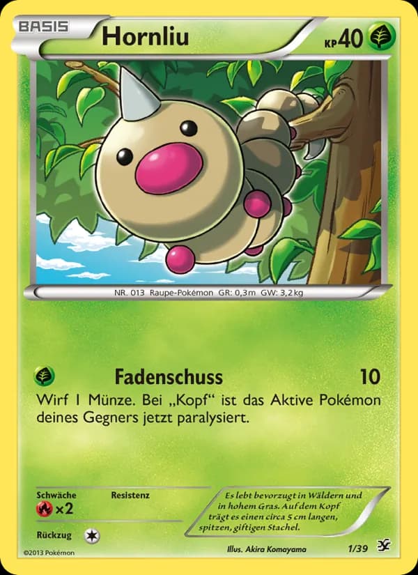 Hornliu card in German