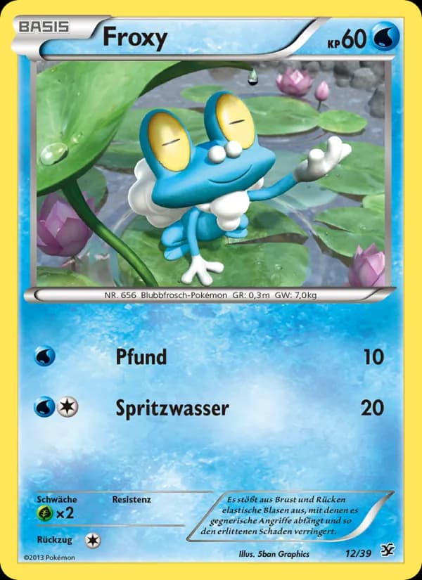 Froxy card in German