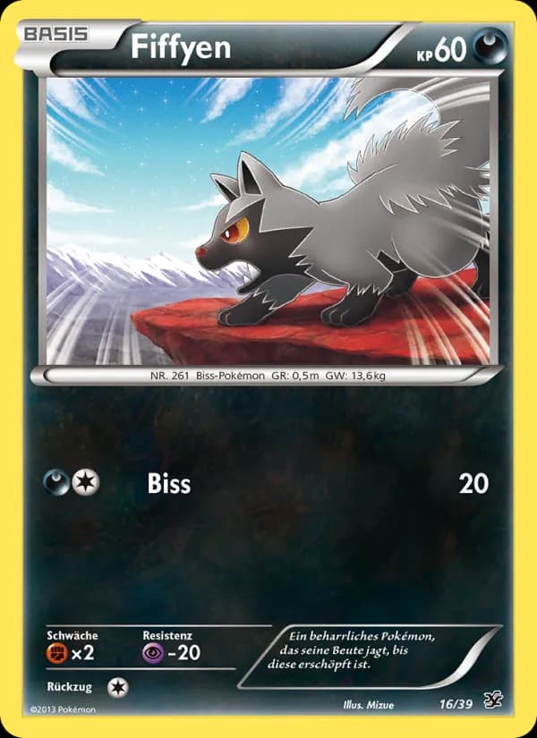 Fiffyen card in German
