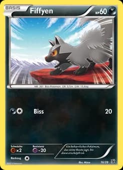 Fiffyen card in German