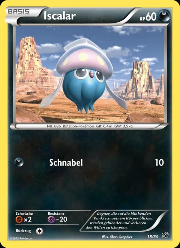 Iscalar card in German