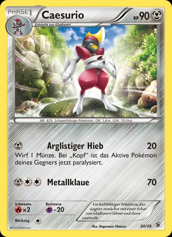 Caesurio card in German