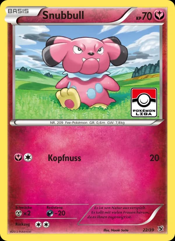 Snubbull card in German
