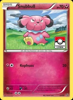 Snubbull card in German