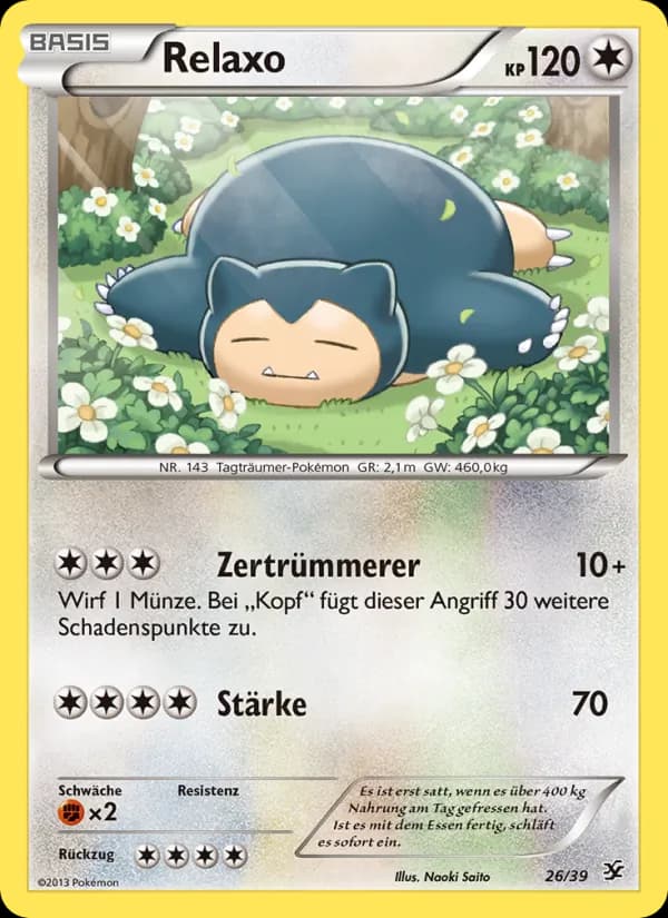 Relaxo card in German