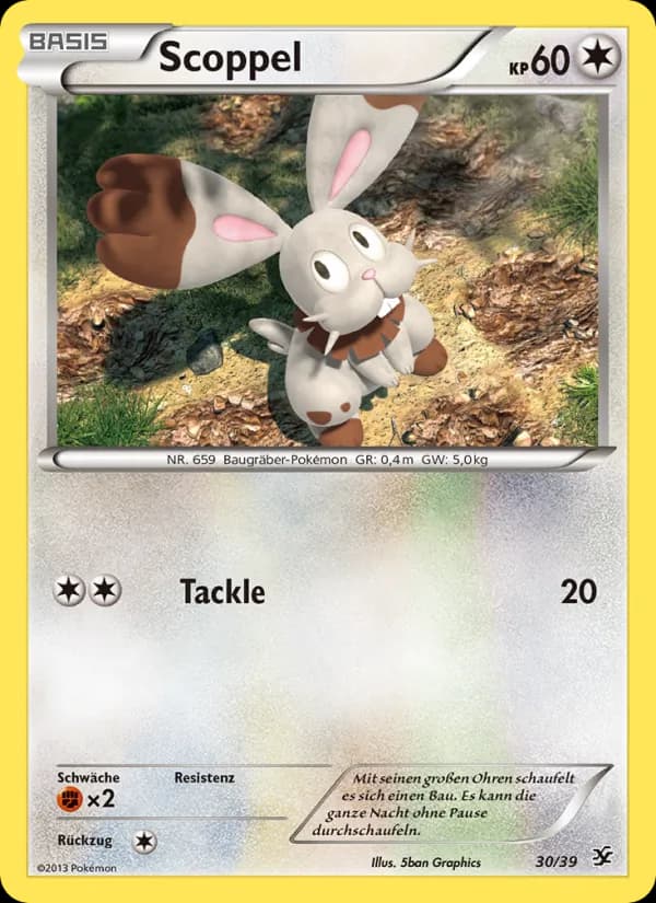 Scoppel card in German