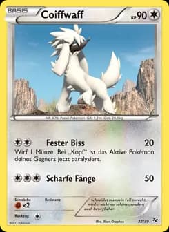 Coiffwaff card in German