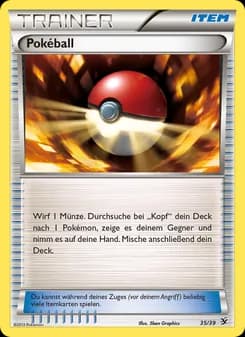 Pokéball card in German
