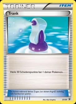 Trank card in German