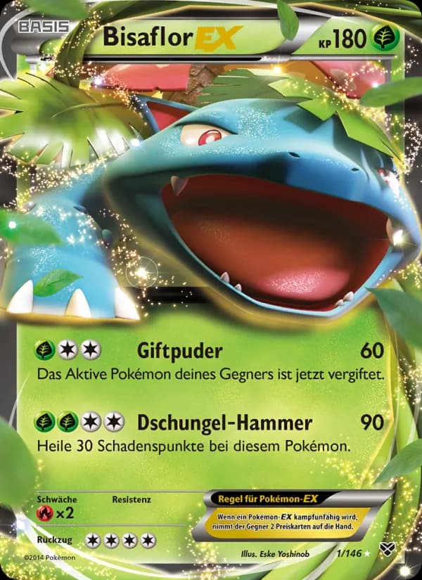 Bisaflor EX card in German