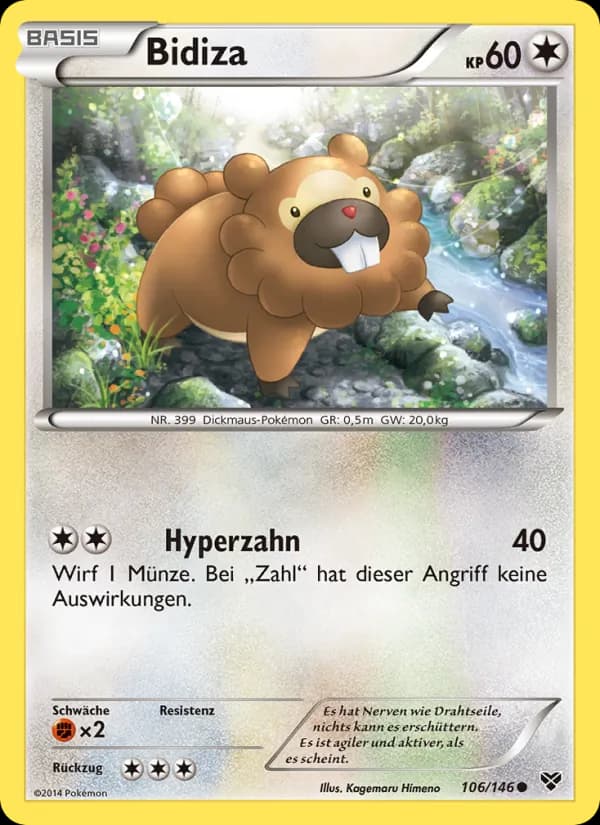 Bidiza card in German