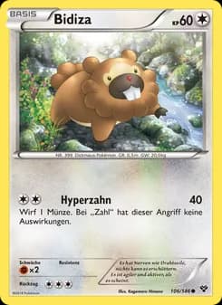 Bidiza card in German