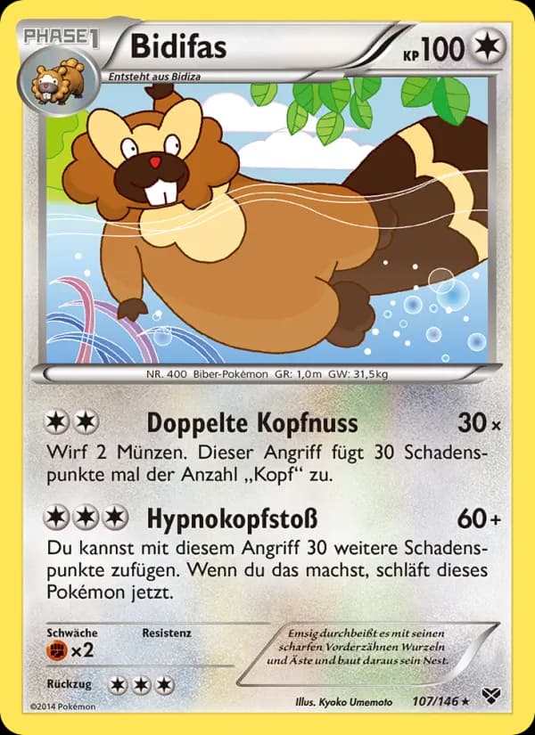Bidifas card in German