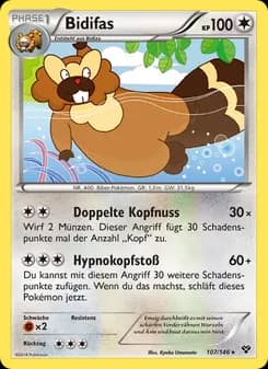Bidifas card in German