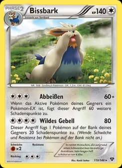 Bissbark card in German
