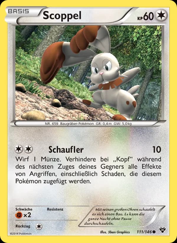 Scoppel card in German