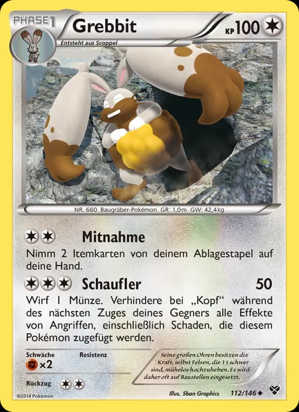 Grebbit card in German