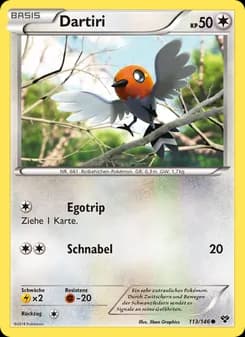 Dartiri card in German