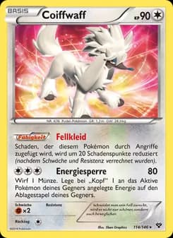 Coiffwaff card in German