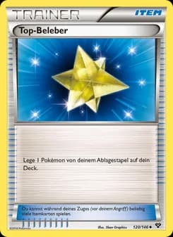 Top-Beleber card in German