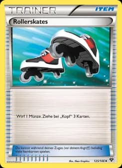 Rollerskates card in German