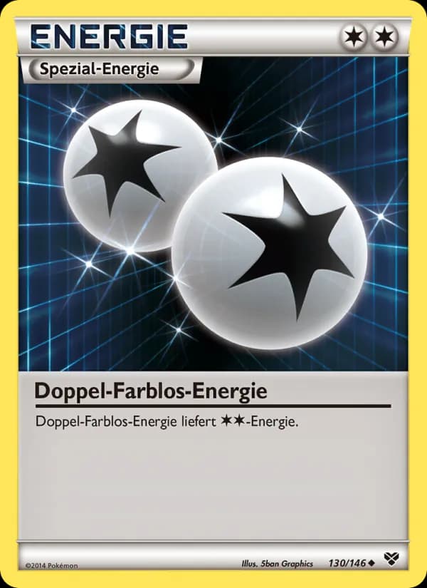 Doppel-Farblos-Energie card in German